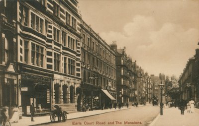 Earls Court Road und The Mansions, London von English Photographer