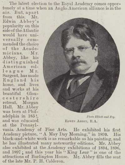 Edwin Abbey, RA von English Photographer