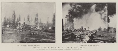 Auswirkungen eines Feuers an einem texanischen Ölbrunnen von English Photographer
