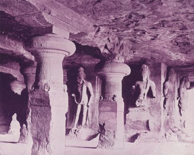 Elephanta-Höhlen, Bombay von English Photographer