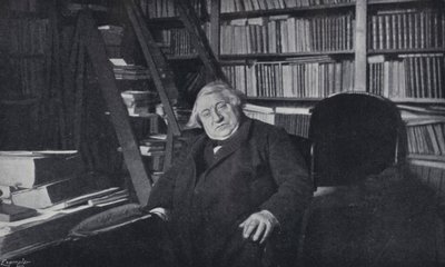 Ernest Renan in seinem Arbeitszimmer von English Photographer