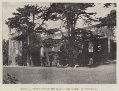 Farnham Castle, Surrey, der Sitz der Bischöfe von Winchester von English Photographer