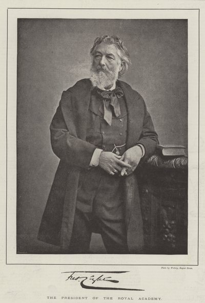 Frederic Leighton, der Präsident der Royal Academy von English Photographer