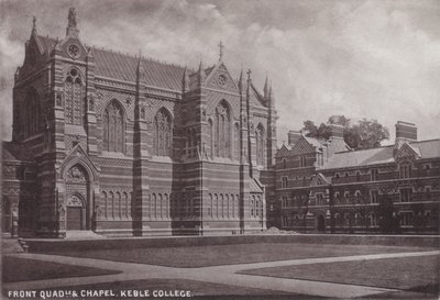 Front Quadrangle und Kapelle, Keble College von English Photographer