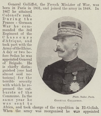 General Galliffet von English Photographer