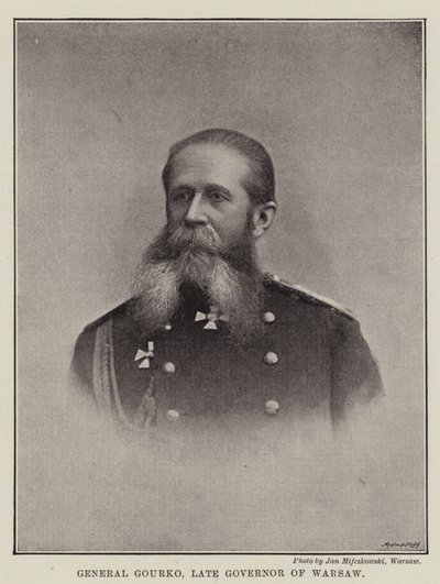 General Gourko, ehemaliger Gouverneur von Warschau von English Photographer