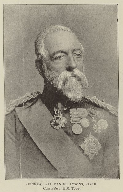 General Sir Daniel Lysons, GCB von English Photographer