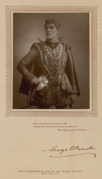George Alexander, Schauspieler von English Photographer