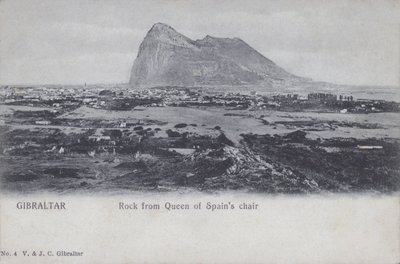 Gibraltar, Felsen vom Stuhl der Königin von Spanien von English Photographer