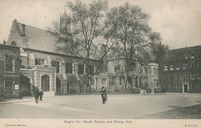Grays Inn, South Square und Speisesaal, London von English Photographer