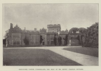 Greystoke Castle, Cumberland, der Sitz von Mr. Henry Charles Howard von English Photographer