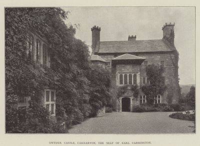 Gwydyr Castle, Carnarvon, der Sitz von Earl Carrington von English Photographer