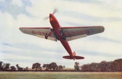Heinkel-Flugzeug mit Schlitzen und Klappen von English Photographer