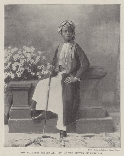 Seine Hoheit Seyyid Ali, Sohn des Sultans von Sansibar von English Photographer