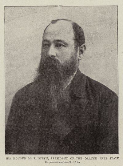 Seine Ehren M.T. Steyn, Präsident des Oranje-Freistaats von English Photographer