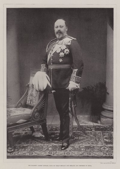 Seine Majestät Albert Edward, König von Großbritannien und Irland und Kaiser von Indien von English Photographer