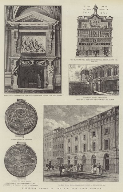Historische Relikte der alten East India Company von English Photographer