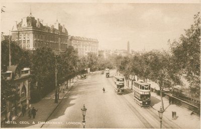 Hotel Cecil und Ufer, London von English Photographer