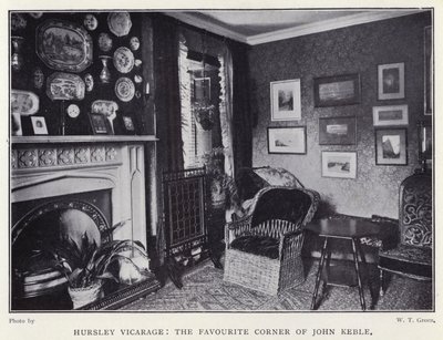 Hursley Vikarage, die Lieblingsecke von John Keble von English Photographer