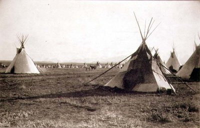 Indische Zelte, fotografiert von den Royal Engineers am Neunundvierzigsten Breitengrad von English Photographer