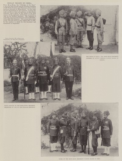 Indische Truppen in China von English Photographer
