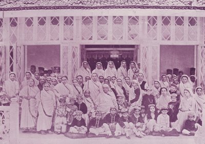 Investitur-Navjoti-Zeremonie im Haus von Sir Dinshaw Petit, Baronet von English Photographer
