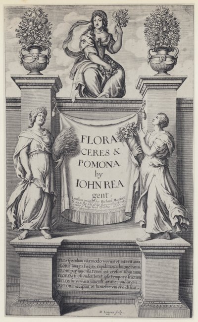 J. Rea, Flora, Ceres und Pomona, R. Marriott 1665 (s/w Foto) von English Photographer