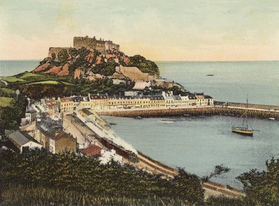 Jersey: Schloss Mont Orgueil (Farbfoto) von English Photographer