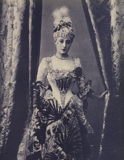 Kate Vaughan, englische Schauspielerin des Gaiety Theatre (s/w Foto) von English Photographer