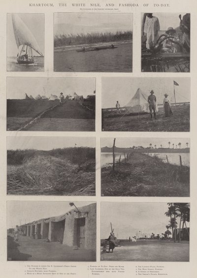Khartum, der Weiße Nil und Fashoda von heute von English Photographer