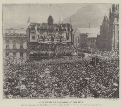 König Edward VII. in Kapstadt proklamiert von English Photographer