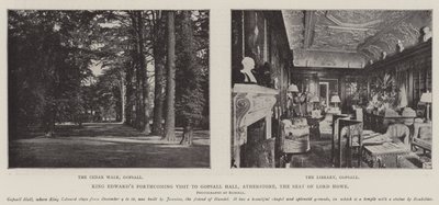 König Edwards bevorstehender Besuch in Gopsall Hall, Atherstone, dem Sitz von Lord Howe von English Photographer