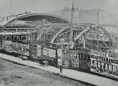 Kings Cross Station: Bauarbeiten im Gange, 1862 von English Photographer