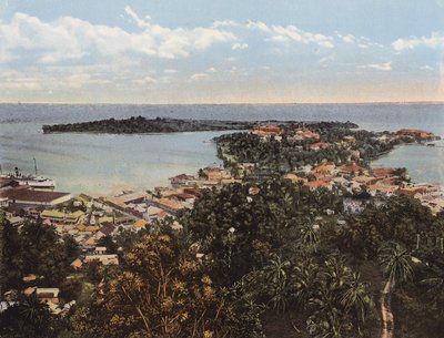 Kingston, Jamaika: Vogelperspektive von Port Antonio von English Photographer