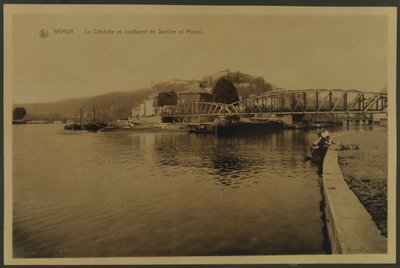 La Citadelle et confluent de Sambre et Meuse, Namur, ca. 1914 von English Photographer