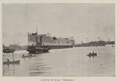 Stapellauf der HMS Terrible von English Photographer