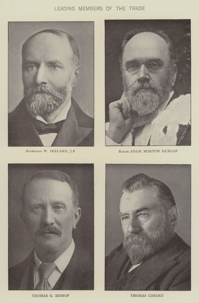 Führende Mitglieder des Lebensmittelhandels (s/w Foto) von English Photographer