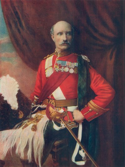 Generalleutnant Sir George White in der Uniform des Oberst der Gordon Highlanders von English Photographer