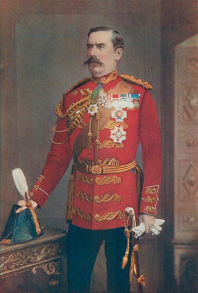 Generalleutnant Sir Baker Creed Russel, Kommandant des südlichen Distrikts von English Photographer