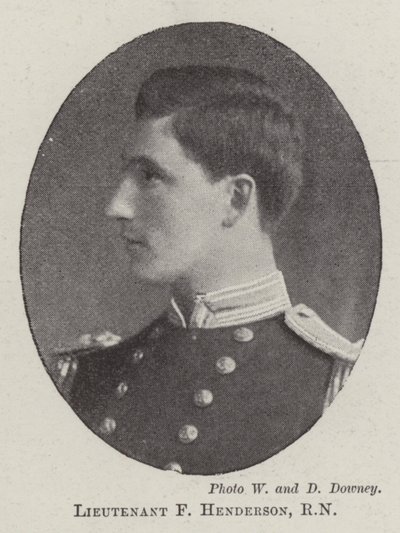 Leutnant F Henderson, RN von English Photographer