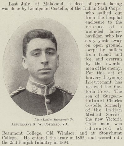 Leutnant G W Costello, VC von English Photographer