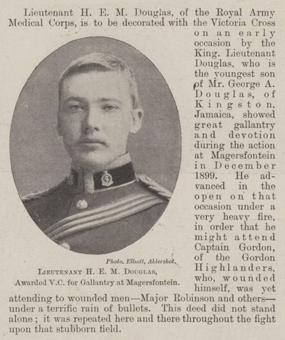 Leutnant H E M Douglas, ausgezeichnet mit dem VC für Tapferkeit in Magersfontein von English Photographer