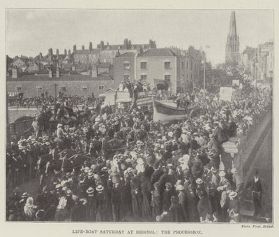 Life-Boat Saturday in Bristol, die Prozession von English Photographer
