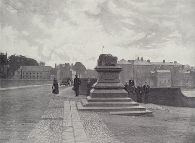 Limerick, Der Vertragsstein, Thomond Brücke und Schloss von English Photographer