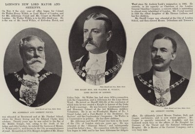 Londons neuer Lord Mayor und Sheriffs von English Photographer