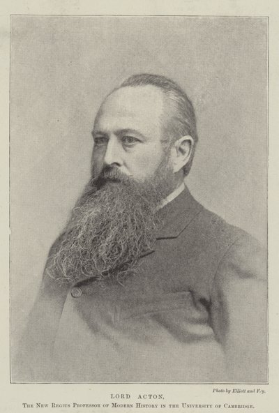Lord Acton, der neue Regius-Professor für moderne Geschichte an der Universität Cambridge von English Photographer