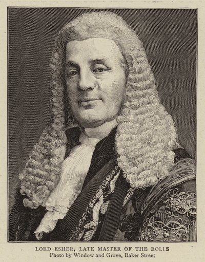Lord Esher, ehemaliger Master of the Rolls von English Photographer