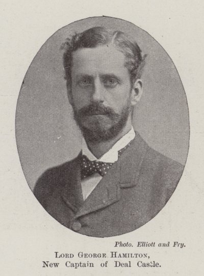 Lord George Hamilton, neuer Kapitän von Deal Castle von English Photographer