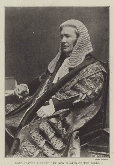 Lord Justice Lindley, der neue Master of the Rolls von English Photographer