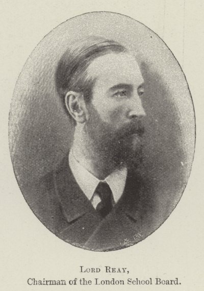 Lord Reay, Vorsitzender des Londoner Schulvorstands von English Photographer